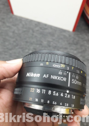 Camera Lens Nikon AF Nikkor 50mm f/1.8D